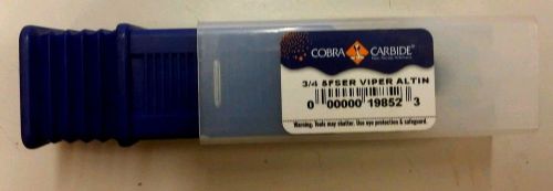 Cobra Carbide VIPER 19852 3/4&#034; 5 FL Carbide End Mill TiALN coated