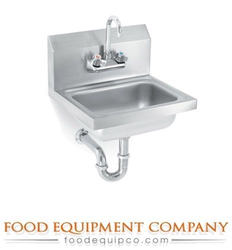 Vollrath K1410-CP Sink with strainer gooseneck faucet and P-Trap