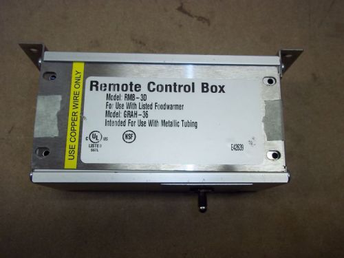 HATCO RMB-3D REMOTE CONTROL BOX 1 TOGGLE SWITCH 12 VOLT GRAH-36 2A1210