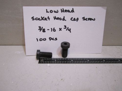 3/8-16 X 3/4 LOW HEAD SOCKET HEAD CAP SCREW 100 PCS SHCS