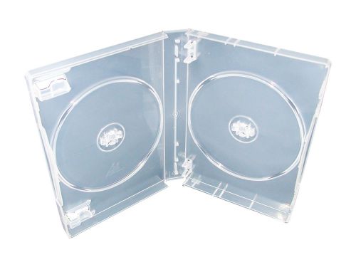 52 New Quality Rare 27mm 2-DVD Cases w/Patented M-LOCK, Super Clear DB27-2C-FM-N