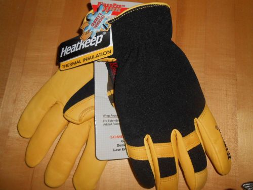 KINCO Genuine Leather Thermal LINED  DEERSKIN Work Gloves  NWT PRO 101HK MED.