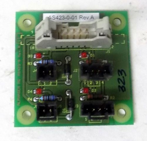 ALPHASEM AG AS423-0-01 REV. A CONTROL CONTROLLER CARD BOARD ASSEMBLY