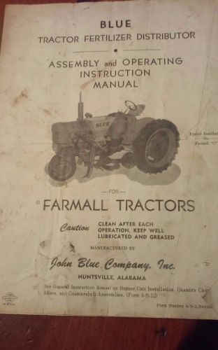 John Blue Tractor Fertilizer Distributor