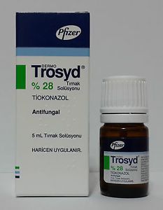 TROSYD %28 Tioconazole Anti-Fungal Nail Solution by Pfizer 5ml buy trosyl