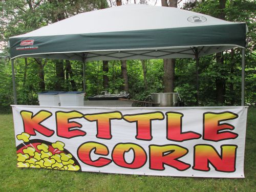 Kettle corn concession business complete 80 qt popper, sifting table, sinks tent for sale