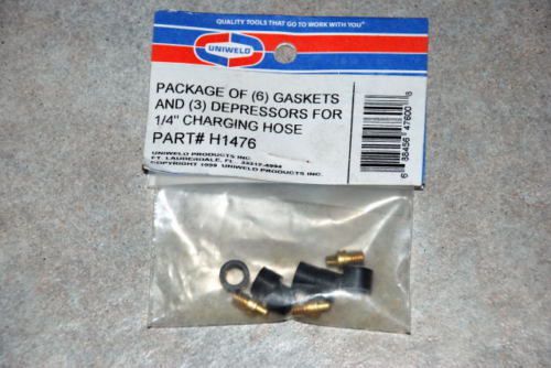 Refrigeration hose replacement gaskets &amp; depressors for 1/4 charging hoses h1476 for sale
