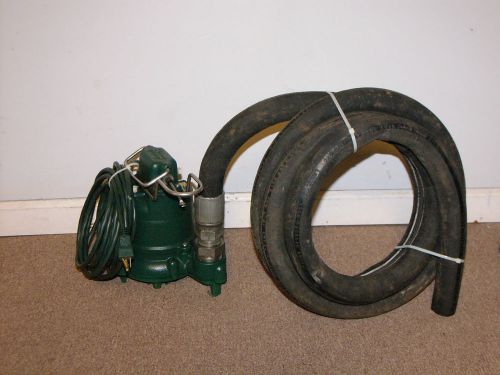 Zoeller sump pump with Hose attached