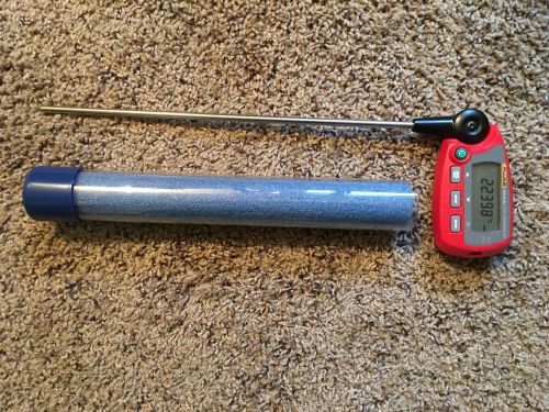 Fluke 1551a-12 thermometer, fixed rtd, -50 to 160c, 1/4x12 for sale