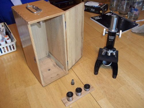 Micronta Scientific 25-600x Microscope #7177 With Box Case 5x/10x/15x Magnifiers