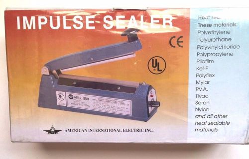 American international electric aie-200 table top thermal impulse sealer for sale