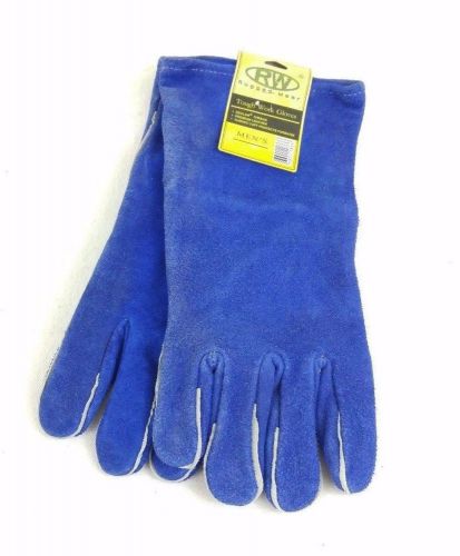 Rugged Wear Tough Work Gloves Welding, Hot Steel, Sharps Blue Split Cowhide