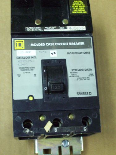Square D Thermal Magnetic Circuit Breaker 125 AMP Q232125H