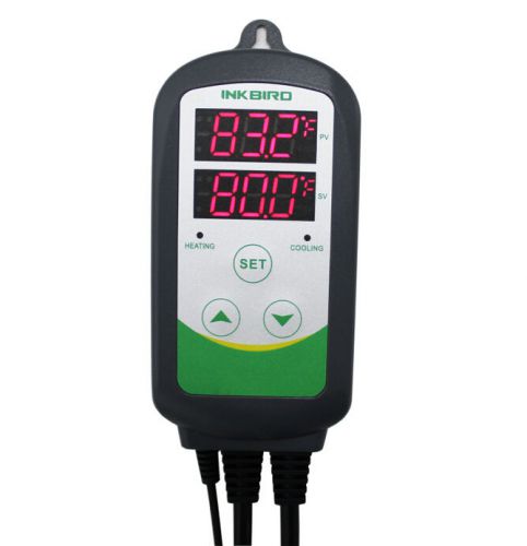 Itc-308 inkbird digital temperature controller thermostat w/sensor 100-240v new for sale