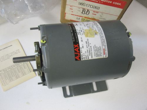 Ajax 1/2 Hp Electric Motor1725 RPM Model # 56S17D263-M12-56