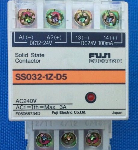 FUJI ELECTRIC SS032-1Z-D5 SOLID STATE CONTACTOR (Large Qty Available) F06066734D