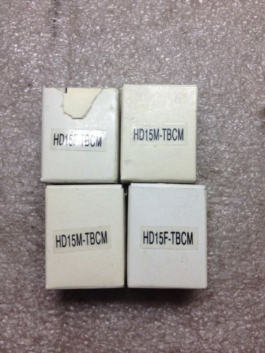 (N1-2-1) FOUR HD15F-TBCM AND HB15M-TBCM CONNECTORS
