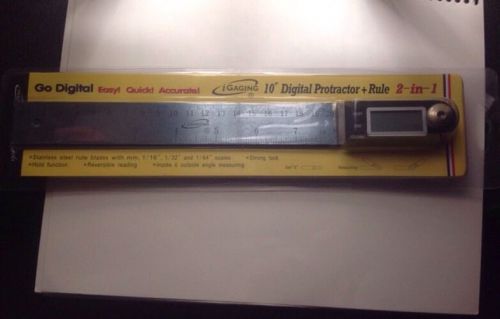 New Unopened iGaging 10&#034; Inch Electronic Digital Protractor And Rule, 2-In-1 NR