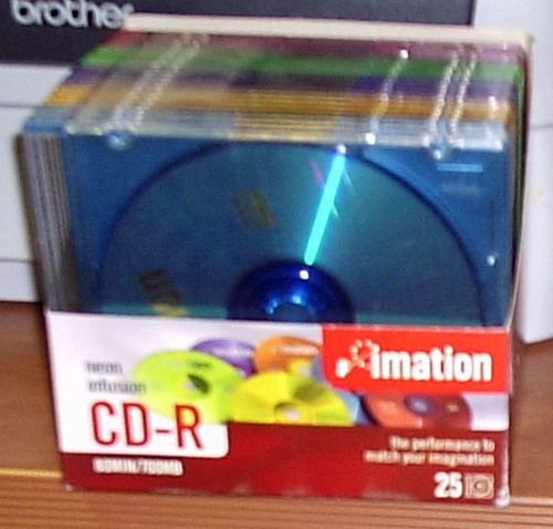 23 pack of imation 40x 700mb/80min cd-r with jewel cases - new in box!! for sale