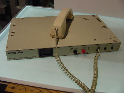Interalia VA MMU2-42ROB Digital Voice Announcer with handset
