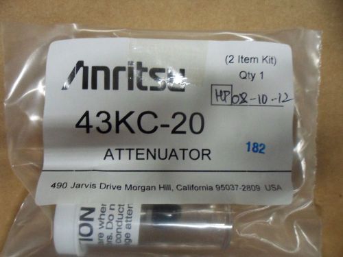 Anritsu 43KC-20 20DB DC-40GHZ 2W Fixed Attenuator, NEW, MFR SEALED PACKAGING