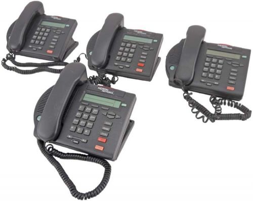 LOT of 4 Nortel Meridian M3902 Business/Office 1-Line Display Phone NTMN32GA70