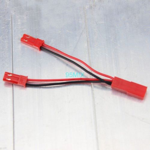 1pcs JST Female Plug to 2 Male Y Connector RC Battery Conversion Cable Wire