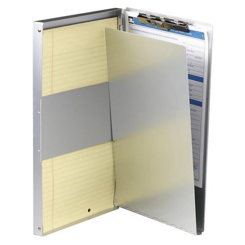 Oic aluminum storage clipboard - 30 - side opening - 8.50&#034; x 14&#034; - aluminum for sale