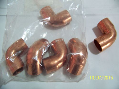 Lot of Copper Elbows, 90 Deg, 1.25 In, Copper