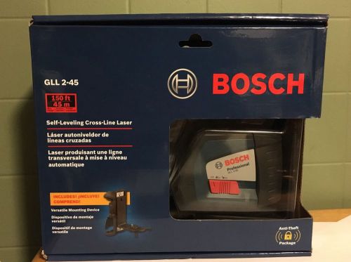 Bosch Gll 2-45 Self Leveling Cross Line Laser