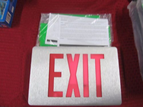 Led Sure Lite Exit Sign New Open out of box Never Used With green insert LOOK