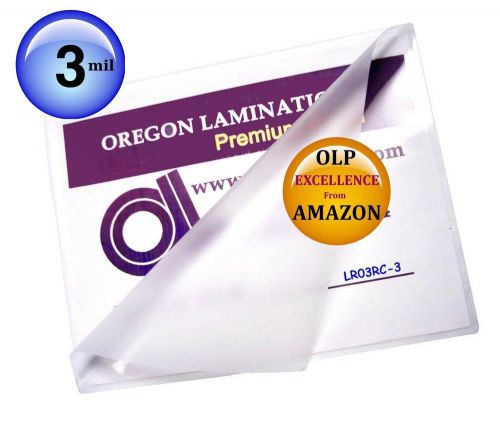 Qty 300 letter laminating pouches 3 mil 9 x 11-1/2 hot clear 300 for sale