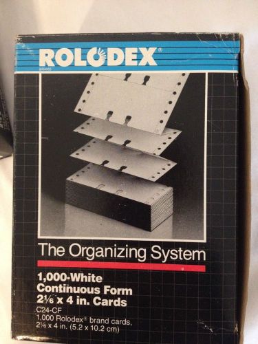3000 Rolodex Continuous Feed Form 2 1/6 x 4 Cards C24-CF(3 boxes of 1000)