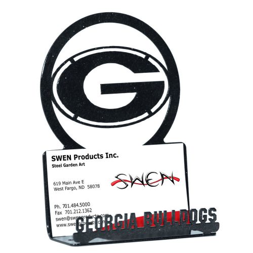 SWEN Products GEORGIA BULLDOGS Metal Business Card Holder