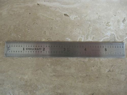Vintage steelcraft rule ruler scale 6 inch 64th 32nd 16th for sale