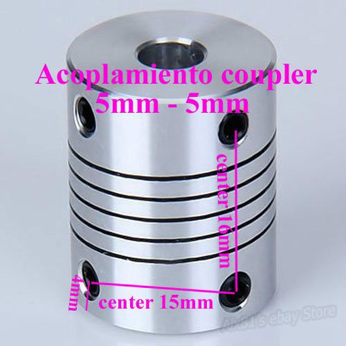 Acoplamiento coupler 5 a 5mm nema 17 coupling reprap cnc 3d printer prusa mendel for sale