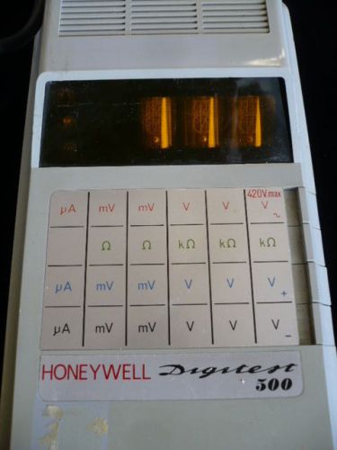Vintage Honeywell Digitest 500 Nixie Tube Display Volt Ohm Meter VOM  TESTED!!