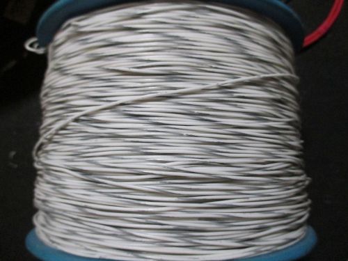 M16878/4BFB 22 Awg SPC Silver Plated Wire 7/30 str White/Grey Stripe 3000ft.