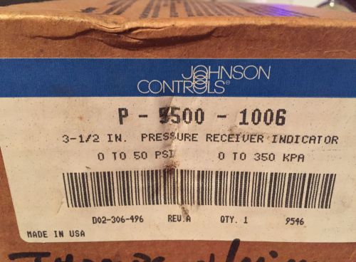 Johnson Controls P5500-1006 3-1/2&#034; Pressure Receiver Indicator FREE SHIPPING