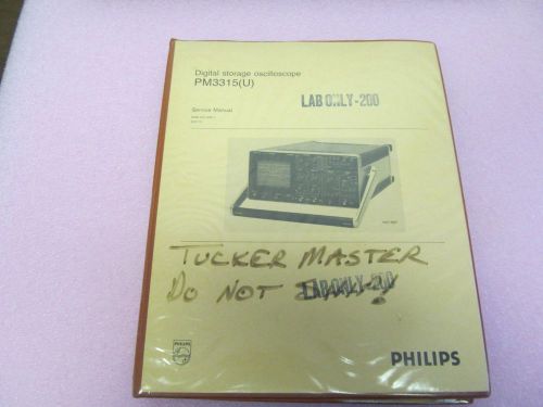 PHILIPS PM3315(U) SERVICE MANUAL, SCHEMATICS, PARTS LIST, LAYOUTS, 12 SECTIONS