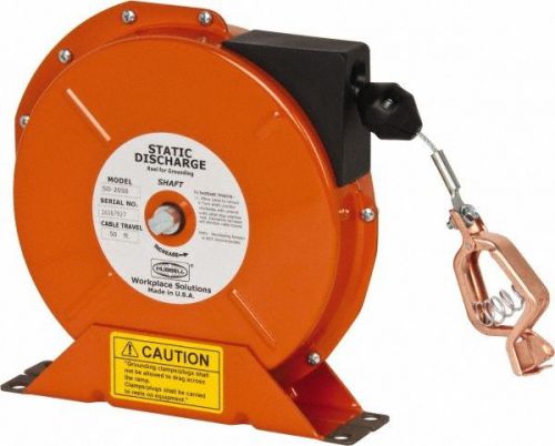 Hubbell sd-2050-os - 50&#039; orange ss cable hws static discharge reel for sale