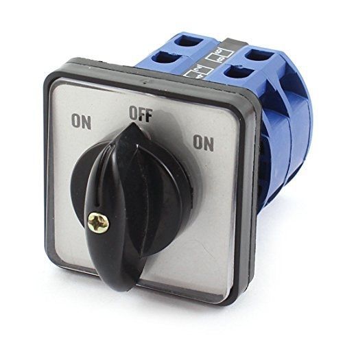uxcell? AC 660V 25A 2 Poles ON-OFF-ON Momentary Rotary Cam Changeover Switch