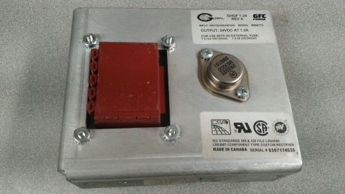 Global Series GHOF 1-24 REV A GFC POWER SUPPLY 240VAC 24VDC at 1.2A USED