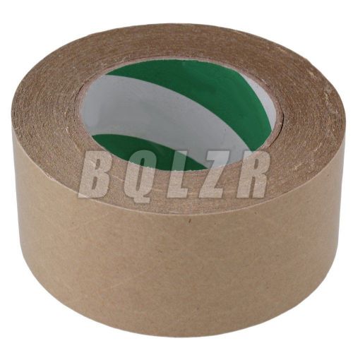 BQLZR 1 Roll 6cm Width Water-free Kraft Paper Sealing Tape Brown