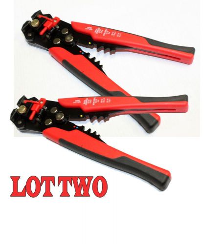 Lot Two Self-Adjusting Wire Stripper Cable Cutter Crimping Tool Easy Stripping