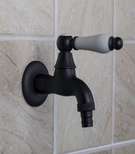 e-pak brass washer faucet black finished wall mounted bathroom mixer tap 4455