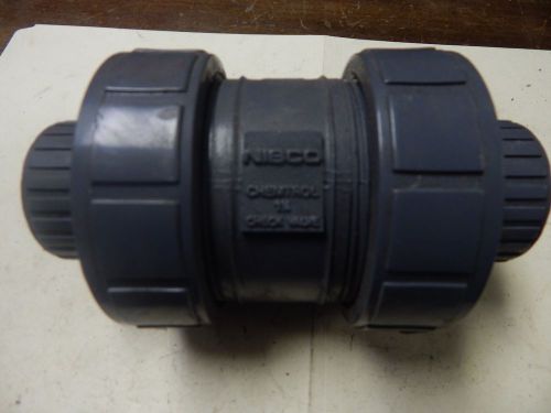 Nibco/chemtrol  1-1/4&#034; pvc ball check valve unit # 2 for sale