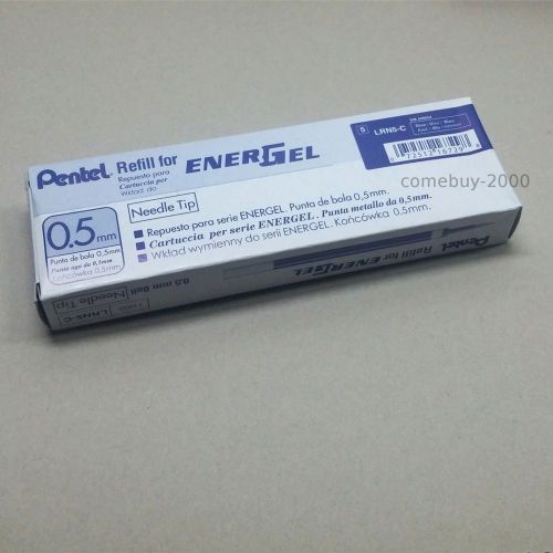 12 pcs Pentel Energel Refill 0.5mm Blue color Needle Tip Made in Japan - LRN5-C