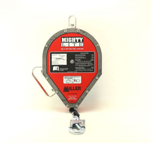 MILLER BY HONEYWELL RL50PZ7 Silver &amp; Red Self Retracting Lifeline Safety Harness