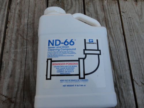 Nd-66 sewer and drain cleaning compound.(9 pound container granuals w/trace dye) for sale